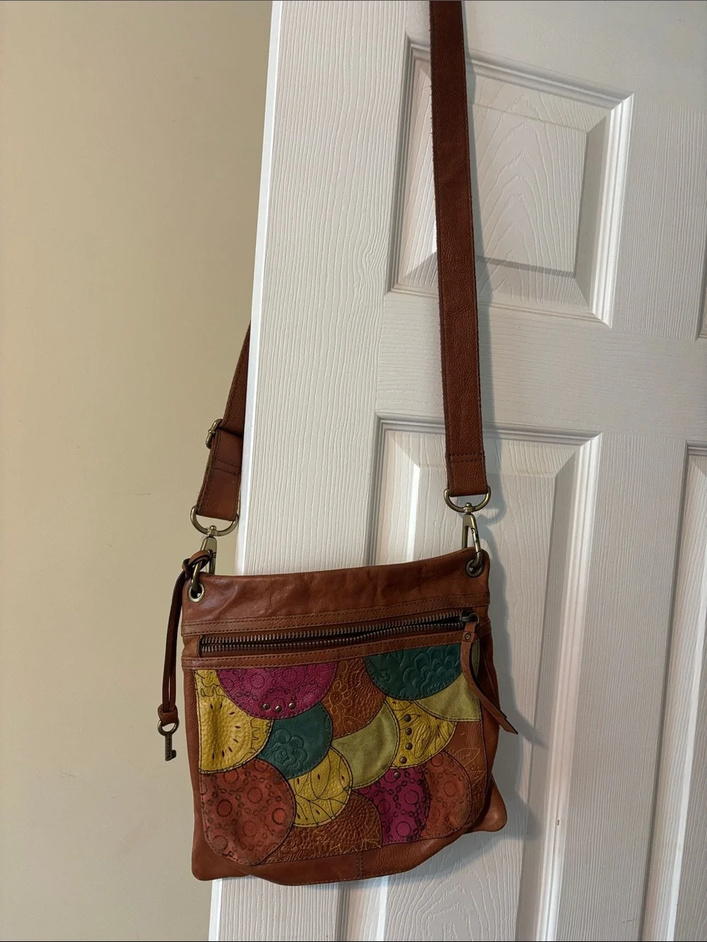 Fossil Leather Crossbody Bag